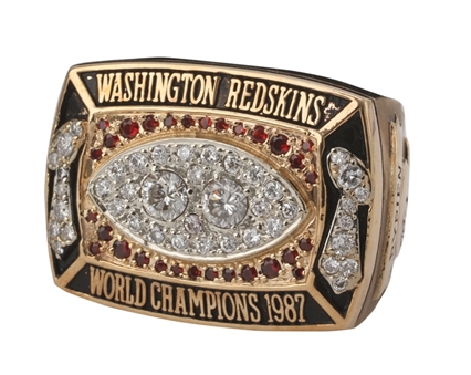 1987 Washington Redskins Super Bowl Championship Players Ring - Mark Rypien (Rypien LOA)